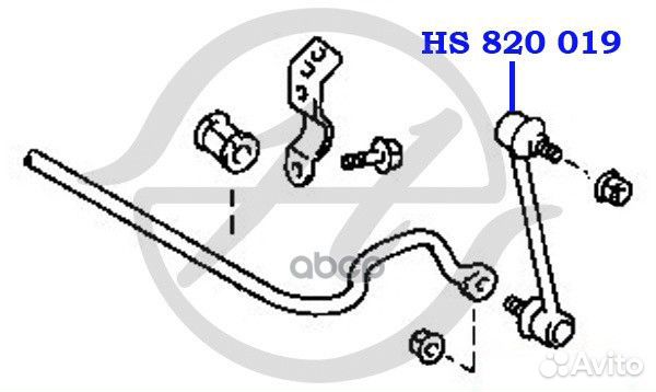 HS 820 019 - тяга стабилизатора toyota HS 820 0