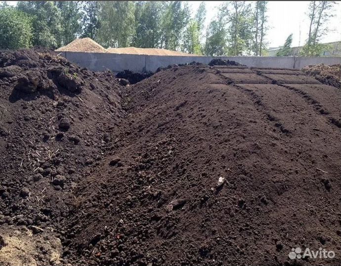 Торф чернозем грунт земля доставка