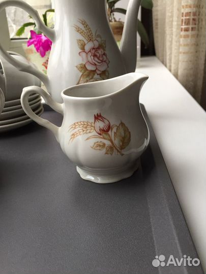 Кофейный сервиз 6 персон Добрушский фарфор. СССР