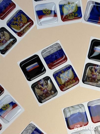 3D стикеры с Вашим дизайном оптом