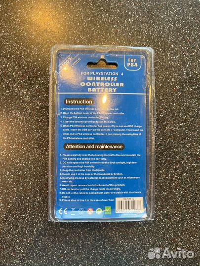 Аккумулятор для джойстика ps4