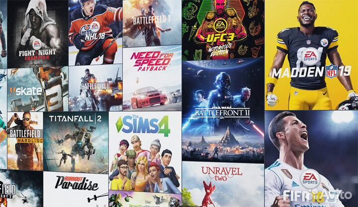 Подписка PS Plus EA Play 60 игр