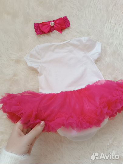 Платье - боди с пышно юбкой размер 56-62 новое