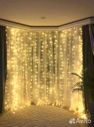 Гирлянда дождь уличная
