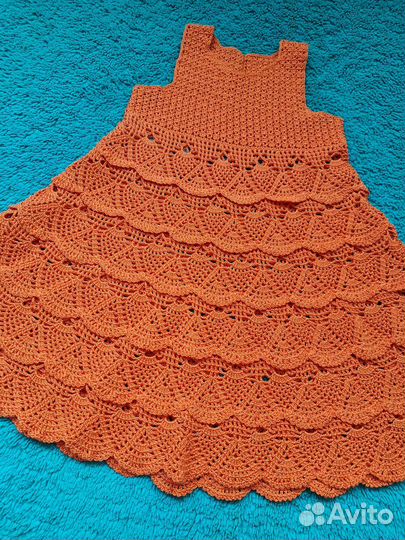Сарафан для девочки крючком