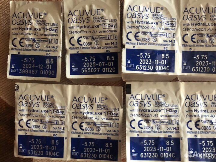 Линзы однодневные 