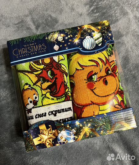 Новогодний набо, подарок, полотенца новогодние