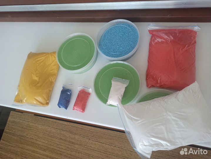 Кварцевый песок цветной