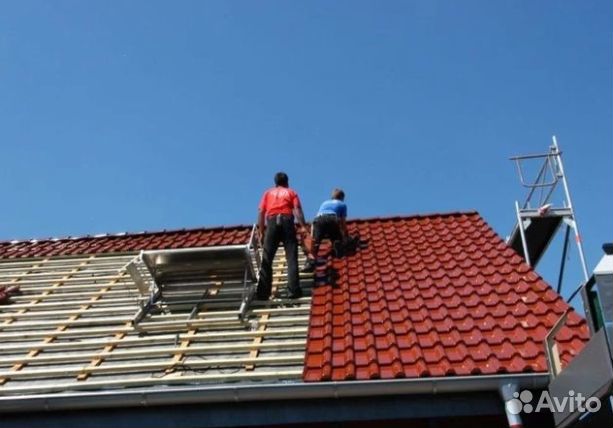 Крыша, кровельные работы / Монтаж навеса, козырька