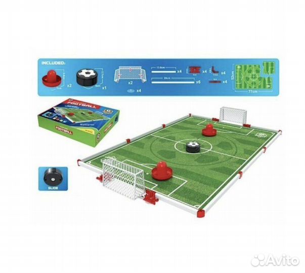 Аэрофутбол на батарейках, игровое поле 46х70см