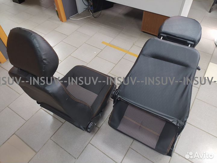 Передние сидения Урбан (кожа+ткань) без обогрева