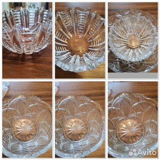 Советский хрусталь СССР вазы,конфетницы, салатники