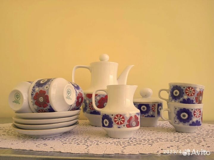 Кофейный сервиз ГДР Кольдиц