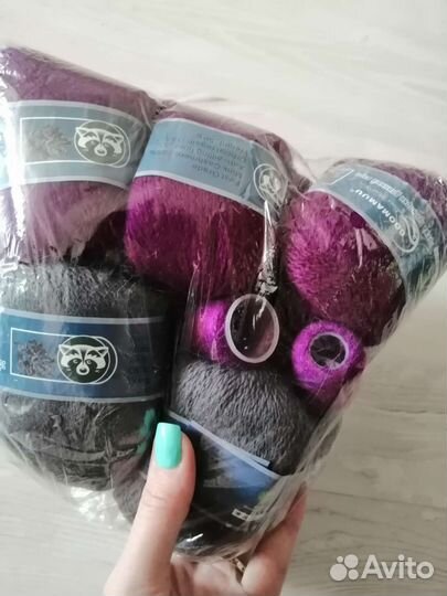 Пряжа пух норки