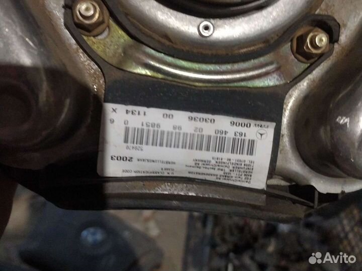 Подушка безопасности в руль. Мерседес мл w163