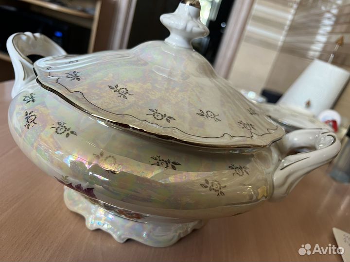 Фарфоровая супница ГДР weimar