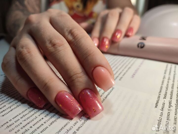 Наращивание ногтей/Маникюр с покрытием/Педикюр