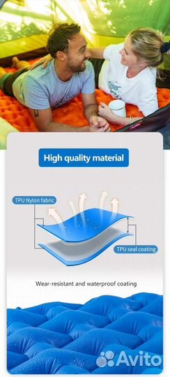 Спальный коврик Naturehike двойной с надувным