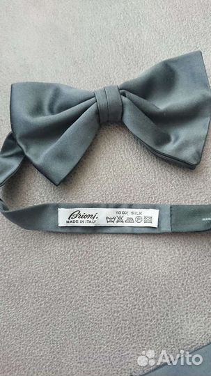 Галстук бабочка Brioni, темно серая, новая