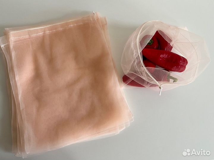 Экомешочки сетка лен