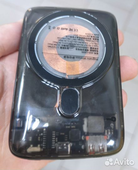 Повербанк с быстрой зарядкой беспроводной 10000mAh