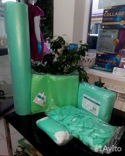 Одноразовые простыни в рулоне