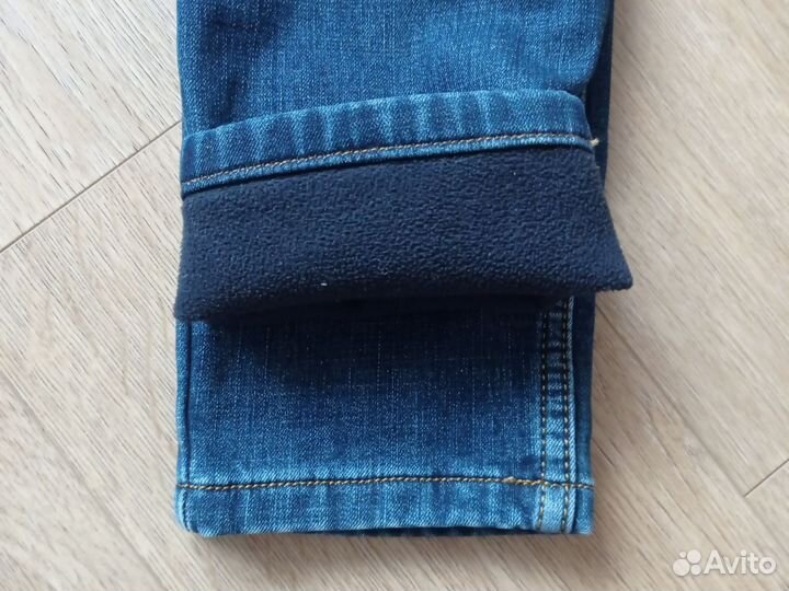 Джинсы утепленные флисом мужские