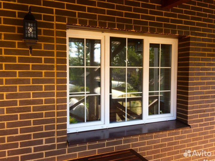 Окно пластиковое трехстворчатое