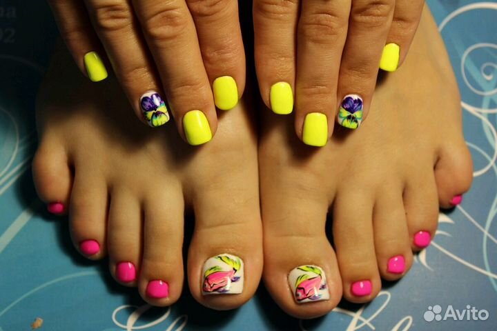 Маникюр. Гель-лак. Педикюр. Ручная роспись