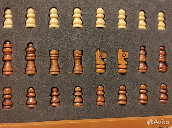 Дорожный подарочный набор шахматы, фляга