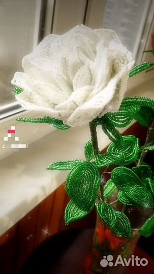 Розы из бисера