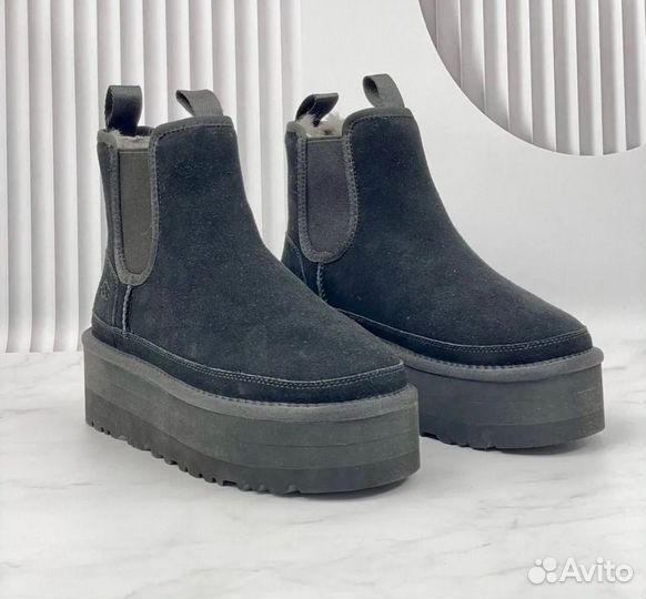 Ugg Neumel Platform Chelsea Black