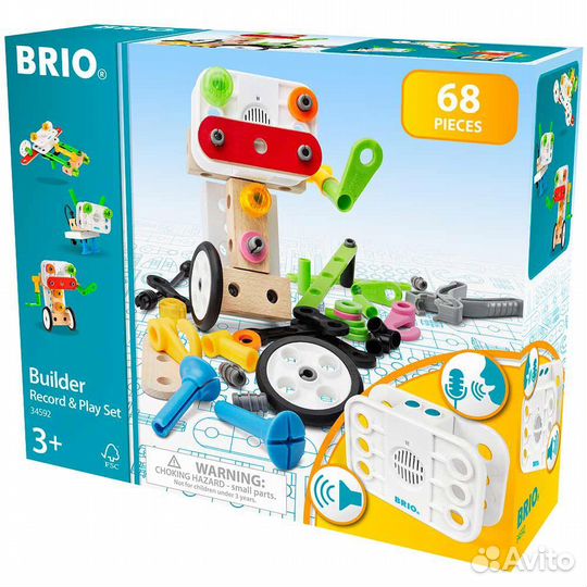 Конструктор brio Builder со звукозаписью 68 эл
