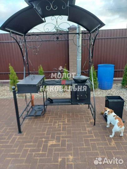 Мангал в стиле лофт