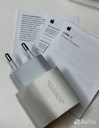 Блок зарядки для iPhone, оригинал