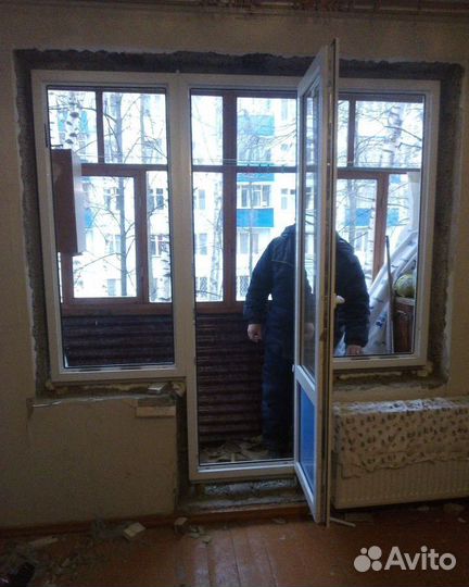 Балконный блок пвх рехау