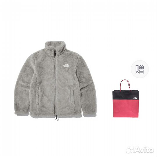 THE north face Velvet Jacket Men Gray + Gift Bag (XS)(6)