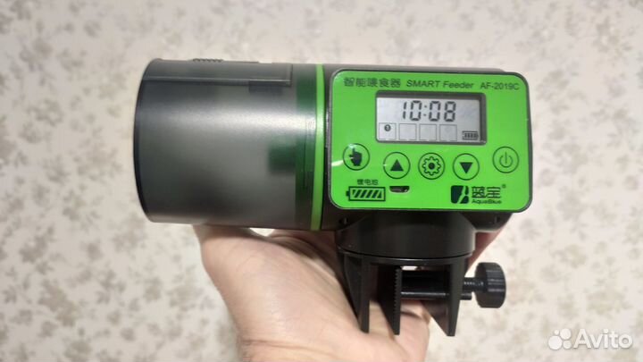 Автокормушка для аквариума с жк-дисплеем