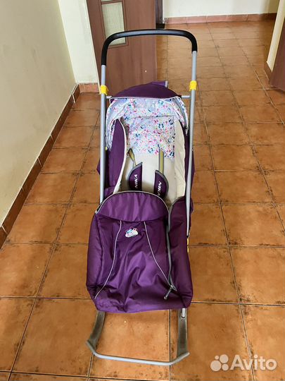 Детские санки коляска ника