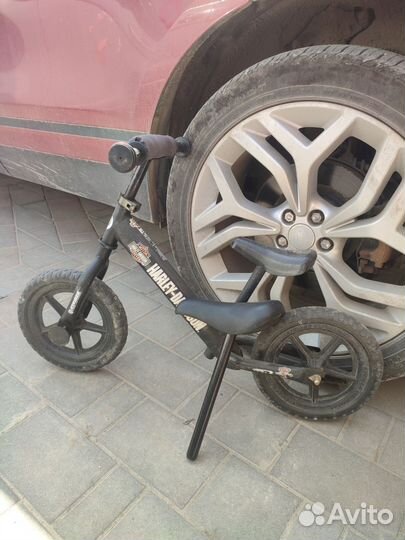 Беговел strider 12 sport harley davidson