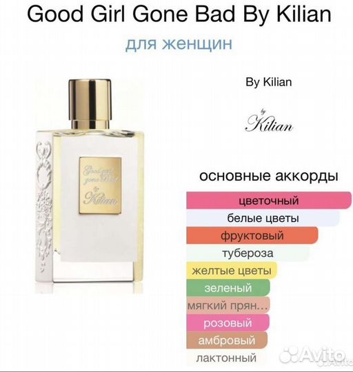 Good girl gone bad by kilian. Распив. Оригинал