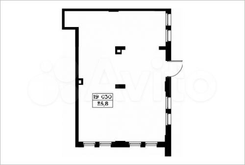 Аренда, торговое помещение, площадь 86.1 кв.м