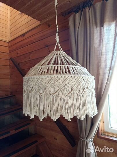 Макраме абажур, люстра