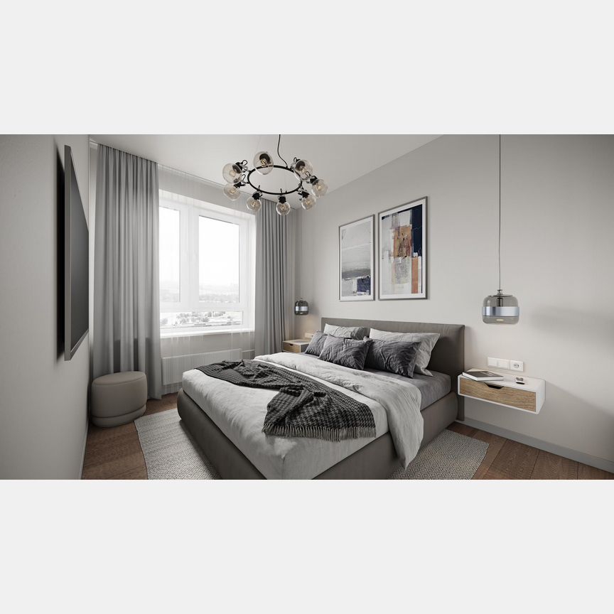 2-к. квартира, 51,9 м², 2/16 эт.