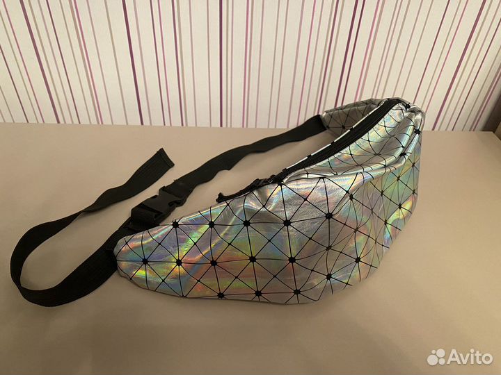 Сумка поясная голографическая