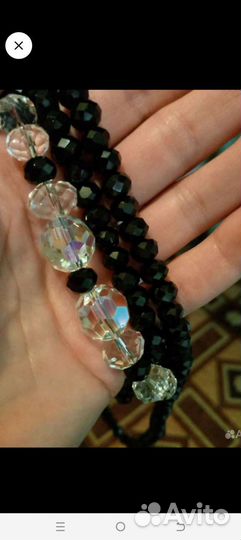 Бусы чешское стекло СССР 3 шт