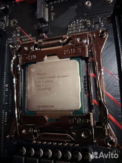 Комплект мать + xenon e5 2666v3 + 32гб