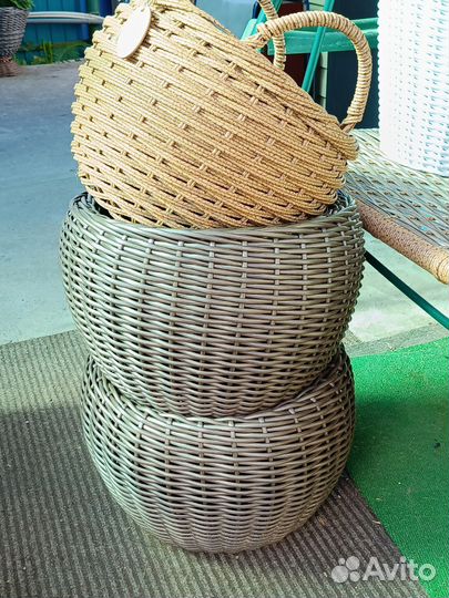 Корзинки, кашпо, лукошки, короба для хранения