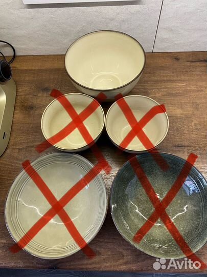 Тарелки глубокие + салатник