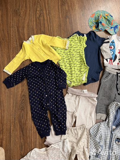 Вещи пакетом на мальчика 74 80 86